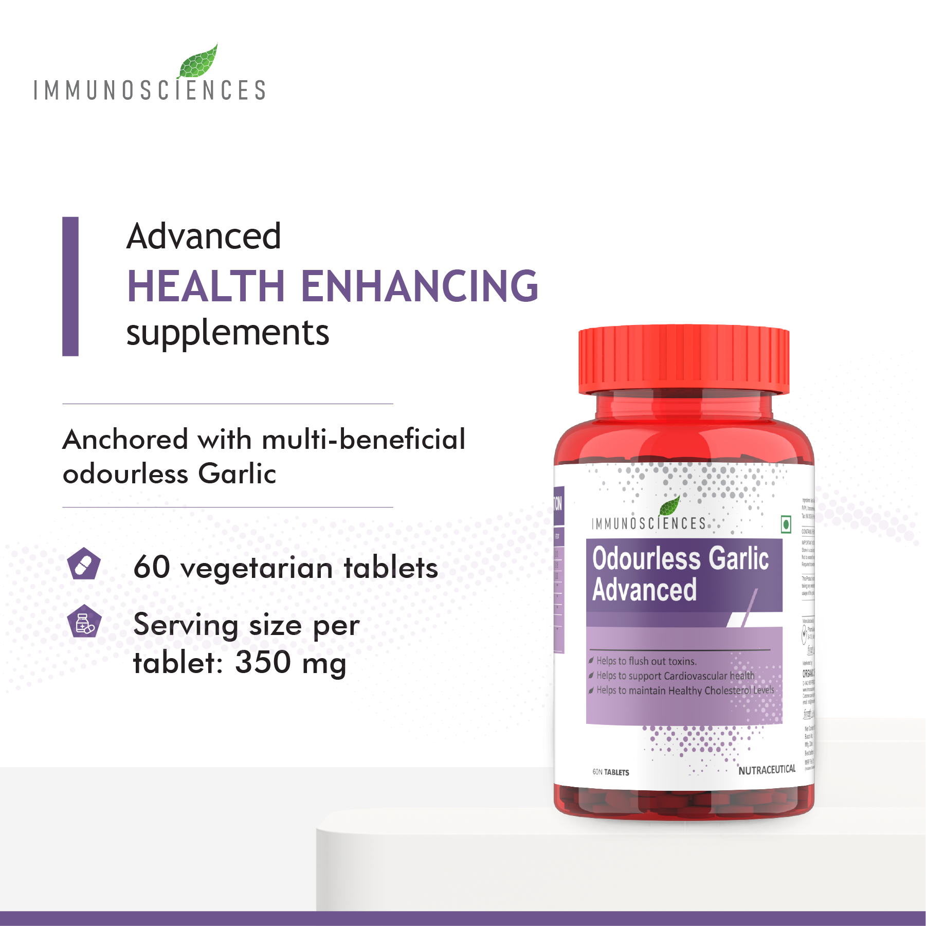 Immunosciences Odourless Garlic Advanced