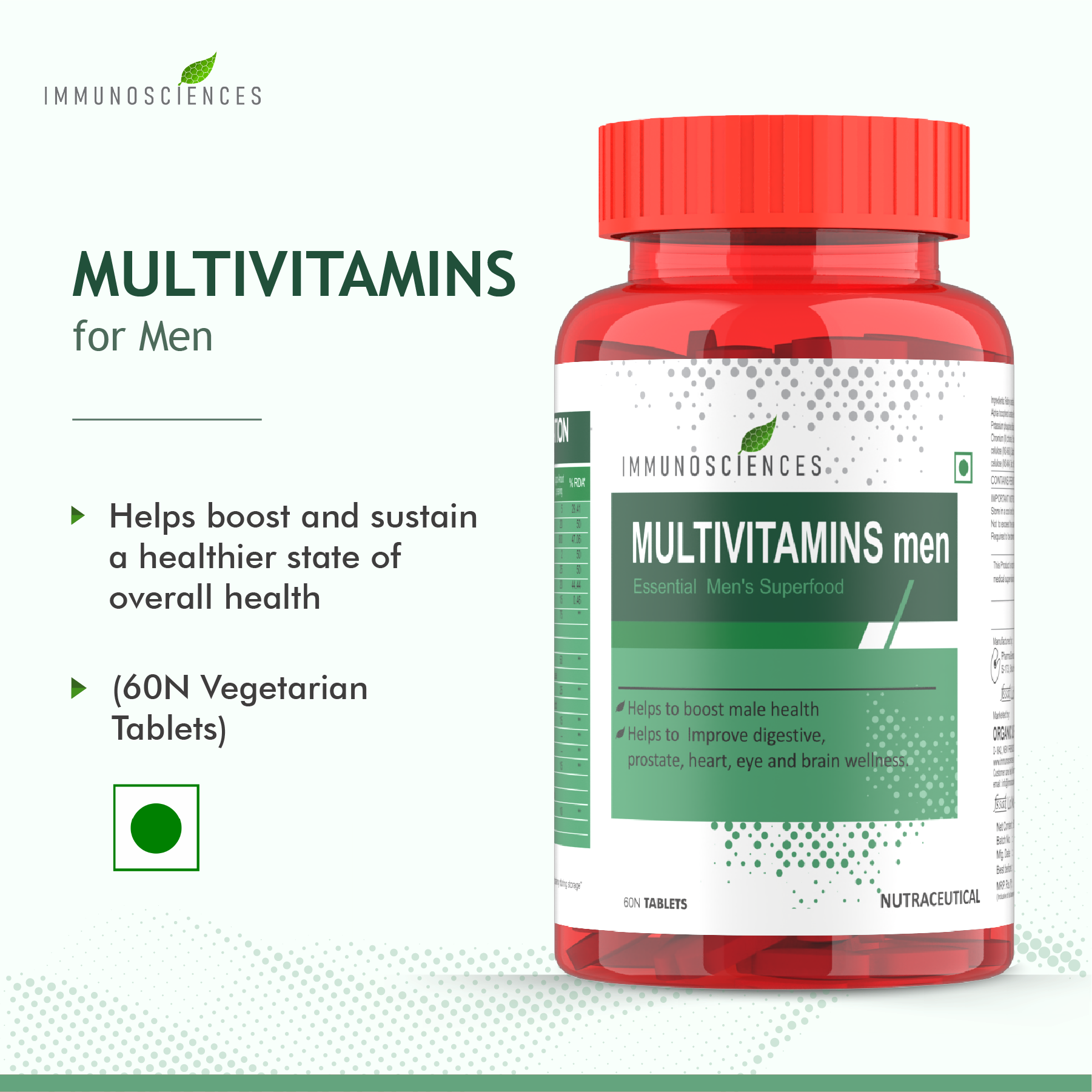 Immunosciences MultiVitamins Men Superfood