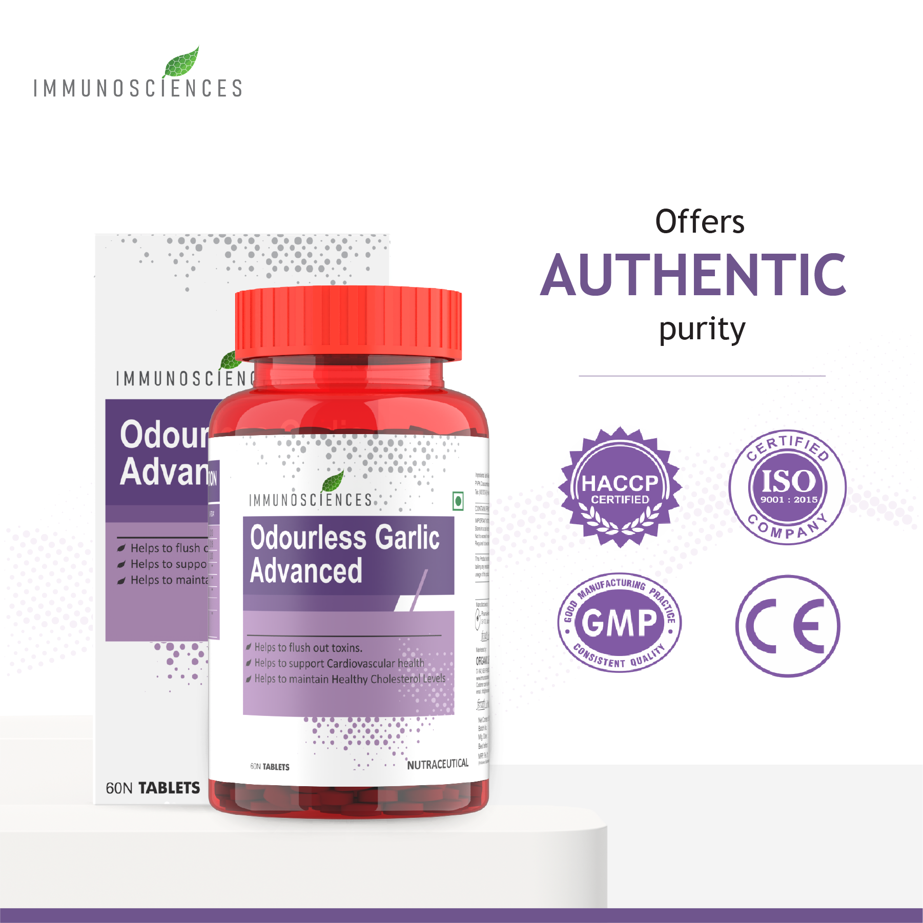 Immunosciences Odourless Garlic Advanced